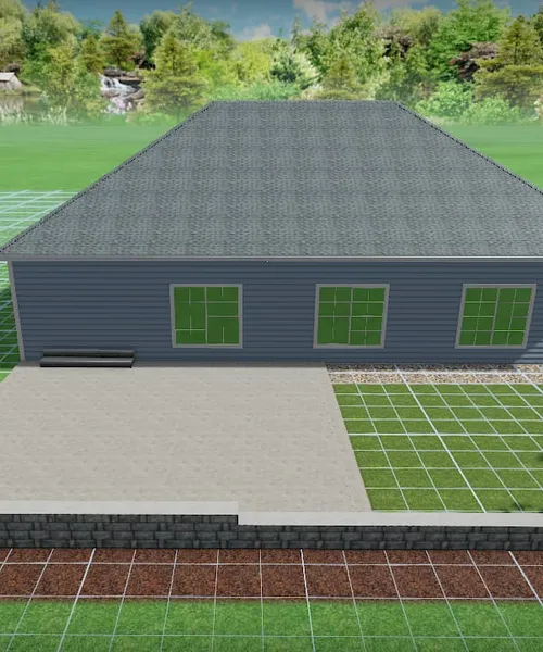 Retaining Wall, New Lawn Installation, & Patio Concrete in Redmond 
